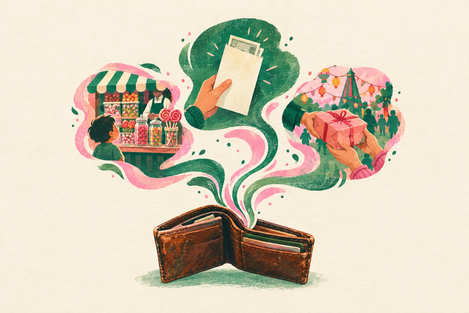Scent trails rising from an old wallet into memories of a sweet shop, a salary envelope and a festival gift